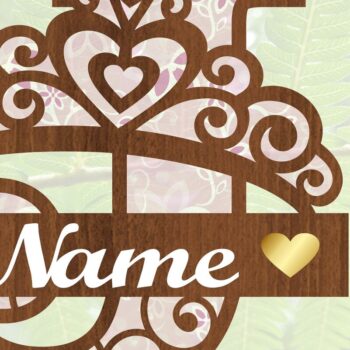 Intra απο ξύλο plywood Χρώμα wenge 3mm-4mm πάχος - Crown Capital Monogram Letter J Δίασταση 30x20 cm INTRAFABR-30686199 - Image 3