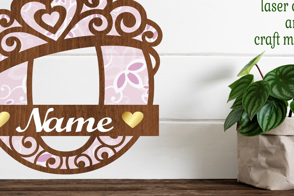 Intra απο ξύλο plywood  Χρώμα wenge 3mm-4mm πάχος - Κορώνα κεφαλαίο μονόγραμμα Επιστολή O Δίασταση 30x20 cm INTRAFABR-84847740