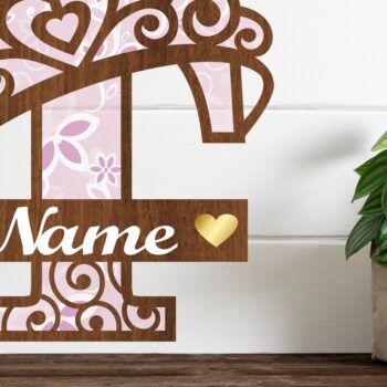 Intra απο ξύλο plywood  Χρώμα wenge 3mm-4mm πάχος - Κορώνα κεφαλαίο μονόγραμμα Γράμμα T Δίασταση 30x20 cm INTRAFABR-108043656 - Image 1