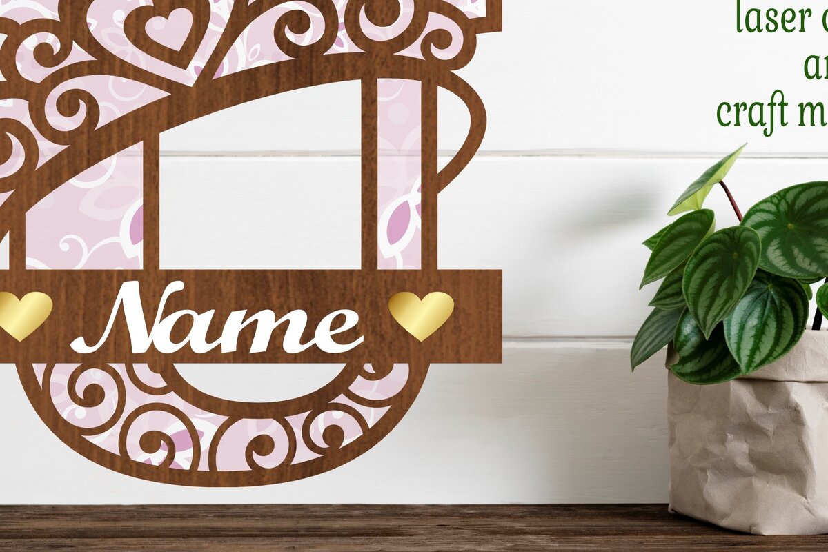 Intra απο ξύλο plywood  Χρώμα wenge 3mm-4mm πάχος - Crown Capital Monogram Letter U Δίασταση 30x20 cm INTRAFABR-108043687