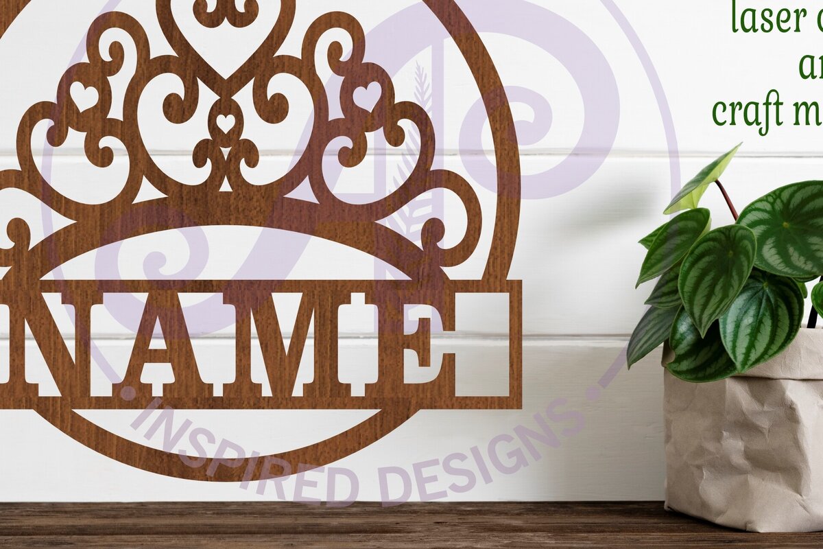 Intra απο ξύλο plywood  Χρώμα wenge 3mm-4mm πάχος - Σήμα ονόματος κορώνας Πρότυπο κοπής λέιζερ Δίασταση 30x20 cm INTRAFABR-103952911