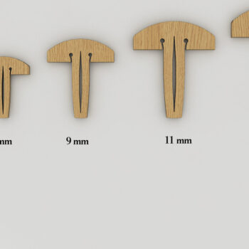 Intra απο ξύλο plywood  Χρώμα wenge 3mm-4mm πάχος - Καρφίτσες δίσκου για ψίχουλα για Glowforge Lightburn Δίασταση 30x20 cm INTRAFABR-112013753 - Image 1