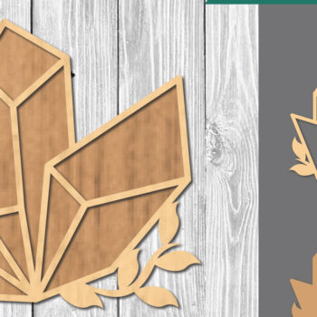 Intra απο ξύλο plywood Χρώμα wenge 3mm-4mm πάχος - Crystal Decoration Δίασταση 20x20 cm INTRAFABR-122590028 - Image 1