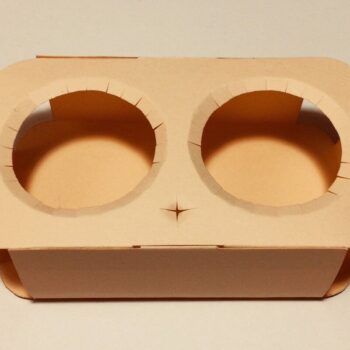 Intra απο ξύλο plywood  Χρώμα wenge 3mm-4mm πάχος - Ποτηροθήκη Δίασταση 20x20 cm INTRAFABR-117890270 - Image 3