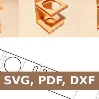 Intra απο ξύλο plywood  Χρώμα wenge 3mm-4mm πάχος - Βάση Κυπέλλου Δίασταση 20x20 cm INTRAFABR-104778342 - Image 1