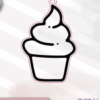 Intra απο ξύλο plywood  Χρώμα wenge 3mm-4mm πάχος - κοπής ετικετών για Cupcake Beaded Garland Δίασταση 4x4 cm INTRAFABR-103063712 - Image 2