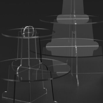 Intra απο ξύλο plywood Χρώμα wenge 3mm-4mm πάχος - Cupcake Lollipop Stand Δίασταση 20x20 cm INTRAFABR-39569724 - Image 6