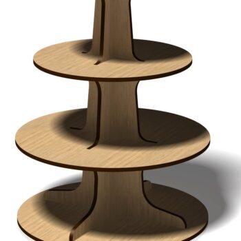 Intra απο ξύλο plywood  Χρώμα wenge 3mm-4mm πάχος - Βάση για cupcake, Βάση οθόνης, Δίασταση 20x20 cm INTRAFABR-68290618 - Image 4