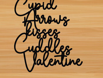 Intra απο ξύλο plywood  Χρώμα wenge 3mm-4mm πάχος - Έρως Βέλη Φιλιά Αγκαλιές Βαλεντίνο Δίασταση 40x50 cm INTRAFABR-36532681 - Image 1