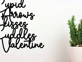 Intra απο ξύλο plywood  Χρώμα wenge 3mm-4mm πάχος - Έρως Βέλη Φιλιά Αγκαλιές Βαλεντίνο Δίασταση 40x50 cm INTRAFABR-36532681 - Image 2