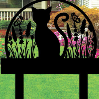 Intra απο ξύλο plywood  Χρώμα wenge 3mm-4mm πάχος - Προσαρμοσμένη πινακίδα Cat Garden με πασσάλους Δίασταση 30x40 cm INTRAFABR-123097251 - Image 2