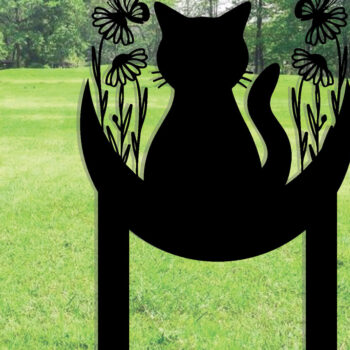 Intra απο ξύλο plywood  Χρώμα wenge 3mm-4mm πάχος - Προσαρμοσμένη πινακίδα Cat Garden με πασσάλους Δίασταση 30x40 cm INTRAFABR-123665805 - Image 1