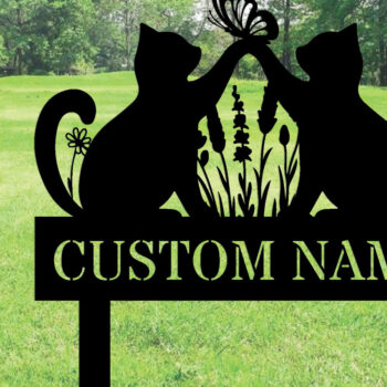 Intra απο ξύλο plywood  Χρώμα wenge 3mm-4mm πάχος - Προσαρμοσμένη πινακίδα Cat Garden με πασσάλους Δίασταση 30x40 cm INTRAFABR-114633018 - Image 1