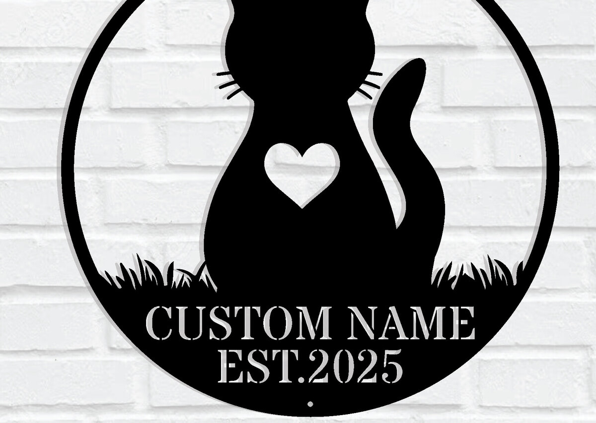 Intra απο ξύλο plywood  Χρώμα wenge 3mm-4mm πάχος - Προσαρμοσμένη επιγραφή τοίχου Cat Δίασταση 30x40 cm INTRAFABR-114633022