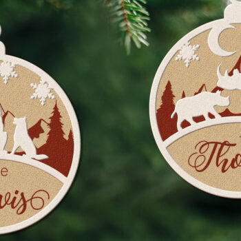 Intra απο ξύλο plywood  Χρώμα wenge 3mm-4mm πάχος - ΠΡΟΣΑΡΜΟΣΜΕΝΑ ΣΧΕΔΙΑ ΧΡΙΣΤΟΥΓΕΝΝΙΑΤΙΚΑ ΟΙΚΟΓΕΝΕΙΑΚΑ ΜΠΙΜΠΛΕΣ Δίασταση 15x3 cm INTRAFABR-114633184 - Image 2