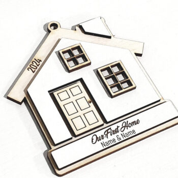 Intra απο ξύλο plywood  Χρώμα wenge 3mm-4mm πάχος - Προσαρμοσμένο χριστουγεννιάτικο δέντρο, στολίδια σπιτιών Δίασταση 6x6 cm INTRAFABR-114633236 - Image 4