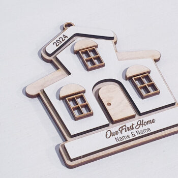 Intra απο ξύλο plywood  Χρώμα wenge 3mm-4mm πάχος - Προσαρμοσμένο χριστουγεννιάτικο δέντρο, στολίδια σπιτιών Δίασταση 6x6 cm INTRAFABR-114633236 - Image 5