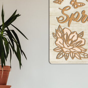 Intra απο ξύλο plywood Χρώμα wenge 3mm-4mm πάχος - Προσαρμοσμένο διακοσμητικό πάνελ τοίχου, κομμένα αρχεία Δίασταση 14x14 cm INTRAFABR-102377980 - Image 2