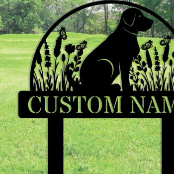 Intra απο ξύλο plywood  Χρώμα wenge 3mm-4mm πάχος - Προσαρμοσμένη πινακίδα Dog Garden με πασσάλους Δίασταση 30x40 cm INTRAFABR-102377208 - Image 1