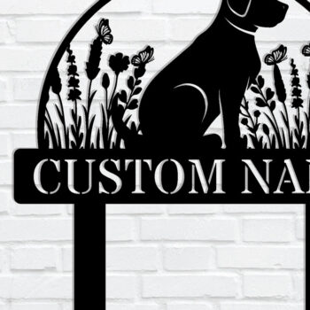 Intra απο ξύλο plywood  Χρώμα wenge 3mm-4mm πάχος - Προσαρμοσμένη πινακίδα Dog Garden με πασσάλους Δίασταση 30x40 cm INTRAFABR-102377208 - Image 3