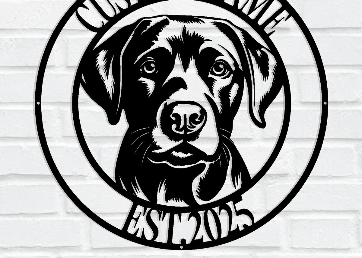 Intra απο ξύλο plywood  Χρώμα wenge 3mm-4mm πάχος - Προσαρμοσμένη επιγραφή τοίχου σκύλου Δίασταση 30x40 cm INTRAFABR-102377612