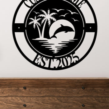 Intra απο ξύλο plywood  Χρώμα wenge 3mm-4mm πάχος - Προσαρμοσμένη πινακίδα Dolphin Δίασταση 30x40 cm INTRAFABR-102377725 - Image 2