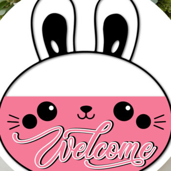 Intra απο ξύλο plywood  Χρώμα wenge 3mm-4mm πάχος - Προσαρμοσμένη Στρογγυλή πινακίδα καλωσορίσματος Πάσχα Δίασταση 4x4 cm INTRAFABR-97785475 - Image 3