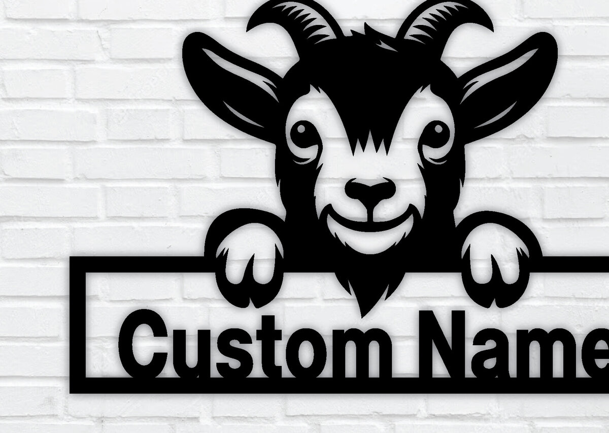 Intra απο ξύλο plywood  Χρώμα wenge 3mm-4mm πάχος - Προσαρμοσμένη πινακίδα Goat Farmer, Δίασταση 40x50 cm INTRAFABR-98704014