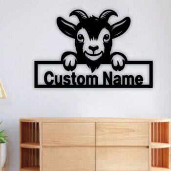 Intra απο ξύλο plywood  Χρώμα wenge 3mm-4mm πάχος - Προσαρμοσμένη πινακίδα Goat Farmer, Δίασταση 40x50 cm INTRAFABR-98704014 - Image 2