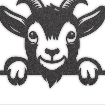 Intra απο ξύλο plywood  Χρώμα wenge 3mm-4mm πάχος - Προσαρμοσμένη πινακίδα Goat Farmer, Δίασταση 40x50 cm INTRAFABR-98704014 - Image 4