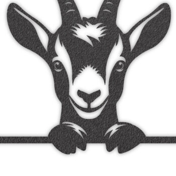 Intra απο ξύλο plywood  Χρώμα wenge 3mm-4mm πάχος - Προσαρμοσμένο Goat Metal Wall Art PNG Δίασταση 40x50 cm INTRAFABR-98704038 - Image 4