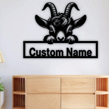 Intra απο ξύλο plywood  Χρώμα wenge 3mm-4mm πάχος - Προσαρμοσμένο Goat Metal Wall Art PNG Δίασταση 40x50 cm INTRAFABR-98702883 - Image 2