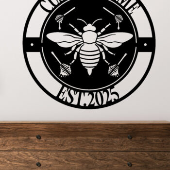 Intra απο ξύλο plywood  Χρώμα wenge 3mm-4mm πάχος - Προσαρμοσμένη πινακίδα Honey Bee Δίασταση 30x40 cm INTRAFABR-123629792 - Image 2