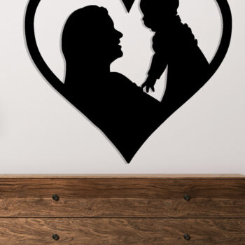 Intra απο ξύλο plywood  Χρώμα wenge 3mm-4mm πάχος - Προσαρμοσμένο ό σημάδι τοίχου για την Ημέρα της Μητέρας Δίασταση 30x40 cm INTRAFABR-120973546 - Image 2