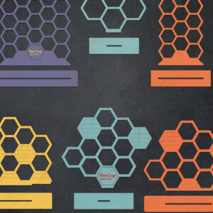 Intra απο ξύλο plywood  Χρώμα wenge 3mm-4mm πάχος - Βάση σκουλαρικιών με ειδικό όνομα Bee Nest Δίασταση 20x20 cm INTRAFABR-121182604