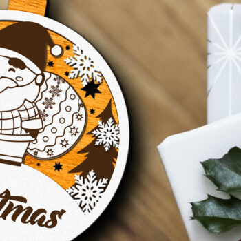 Intra απο ξύλο plywood  Χρώμα wenge 3mm-4mm πάχος - Προσαρμοσμένο όνομα Χριστουγεννιάτικο παιχνίδι, διακόσμηση σπιτιού Δίασταση 4x4 cm INTRAFABR-116493799 - Image 2