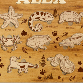 Intra απο ξύλο plywood  Χρώμα wenge 3mm-4mm πάχος - Προσαρμοσμένο παζλ για παιδιά, Πρότυπο με στρώσεις Δίασταση 11x12 cm INTRAFABR-88745536 - Image 1