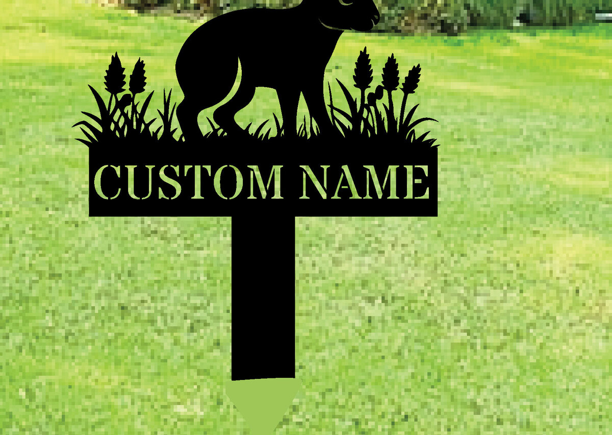 Intra απο ξύλο plywood  Χρώμα wenge 3mm-4mm πάχος - Custom Rabbit Metal Garden Stake Metal S Δίασταση 30x40 cm INTRAFABR-111185812