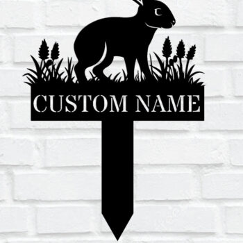 Intra απο ξύλο plywood Χρώμα wenge 3mm-4mm πάχος - Custom Rabbit Metal Garden Stake Metal S Δίασταση 30x40 cm INTRAFABR-111185812 - Image 2