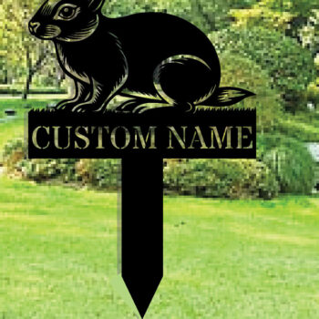 Intra απο ξύλο plywood Χρώμα wenge 3mm-4mm πάχος - Custom Rabbit Metal Garden Stake Metal S Δίασταση 30x40 cm INTRAFABR-117525784 - Image 1