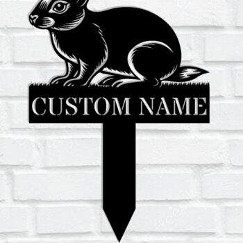 Intra απο ξύλο plywood Χρώμα wenge 3mm-4mm πάχος - Custom Rabbit Metal Garden Stake Metal S Δίασταση 30x40 cm INTRAFABR-117525784 - Image 2