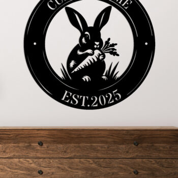 Intra απο ξύλο plywood Χρώμα wenge 3mm-4mm πάχος - Custom Rabbit Metal Wall Art Δίασταση 30x40 cm INTRAFABR-109675501 - Image 2