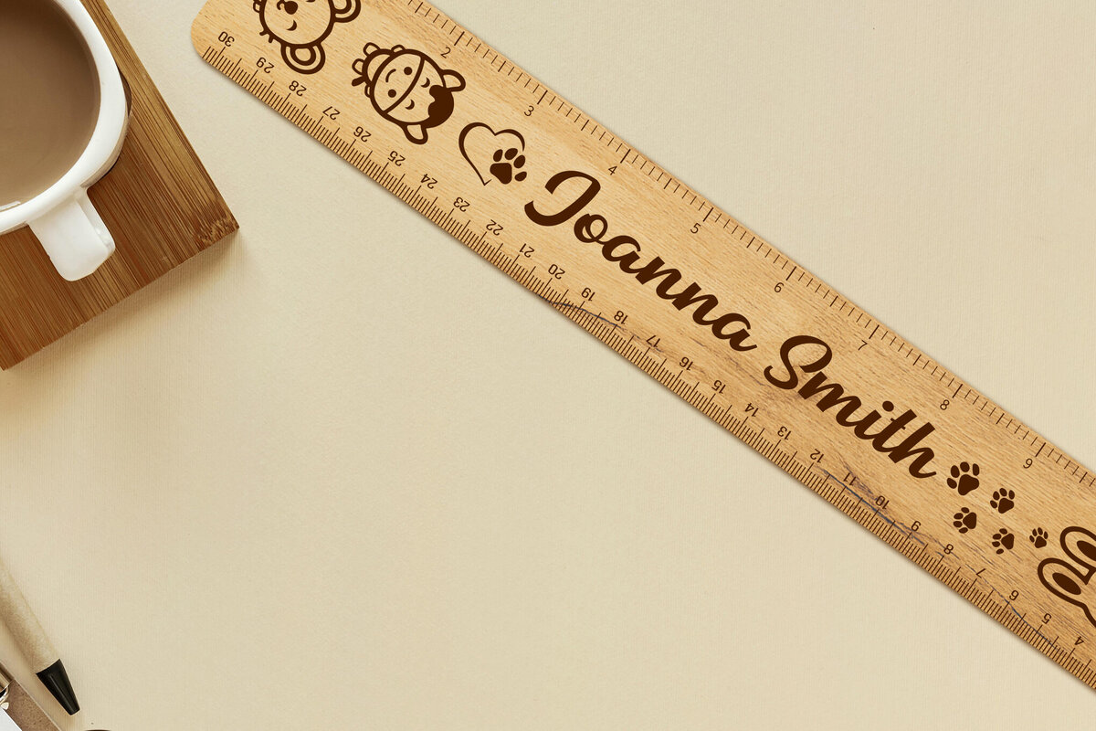 Intra απο ξύλο plywood  Χρώμα wenge 3mm-4mm πάχος - Προσαρμοσμένος χάρακας, πρότυπο κοπής με λέιζερ Δίασταση 5x1 cm INTRAFABR-109710896