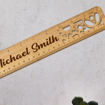 Intra απο ξύλο plywood  Χρώμα wenge 3mm-4mm πάχος - Προσαρμοσμένο αποκοπής ενός στρώματος χάρακα Δίασταση 5x1 cm INTRAFABR-111610248 - Image 3