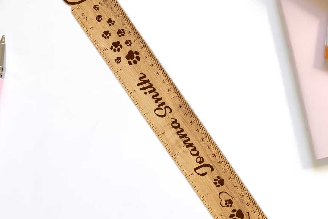 Intra απο ξύλο plywood  Χρώμα wenge 3mm-4mm πάχος - Προσαρμοσμένος χάρακας με γάτα Δίασταση 5x1 cm INTRAFABR-113924213