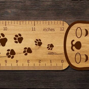 Intra απο ξύλο plywood  Χρώμα wenge 3mm-4mm πάχος - Προσαρμοσμένος χάρακας με γάτα Δίασταση 5x1 cm INTRAFABR-113924213 - Image 2