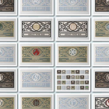 Intra απο ξύλο plywood Χρώμα wenge 3mm-4mm πάχος - Πρότυπο προσαρμοσμένης πινακίδας Απο128 Δίασταση 20x20 cm INTRAFABR-112385621 - Image 1