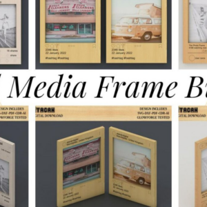 Intra απο ξύλο plywood  Χρώμα wenge 3mm-4mm πάχος - Προσαρμοσμένα σχέδια πλαισίων μέσων κοινωνικής δικτύωσης 110 Δίασταση 20x25 cm INTRAFABR-111369266