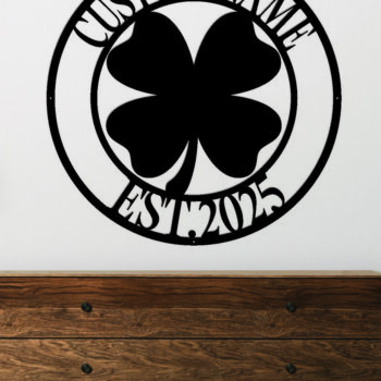 Intra απο ξύλο plywood  Χρώμα wenge 3mm-4mm πάχος - Προσαρμοσμένες ές επιγραφές St Patrick Δίασταση 30x40 cm INTRAFABR-111612650 - Image 2