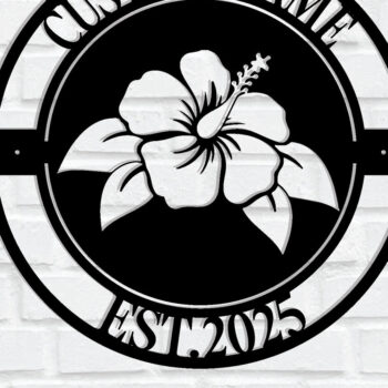 Intra απο ξύλο plywood  Χρώμα wenge 3mm-4mm πάχος - Προσαρμοσμένη πινακίδα Tropical Hibiscus Δίασταση 30x40 cm INTRAFABR-112400165 - Image 1